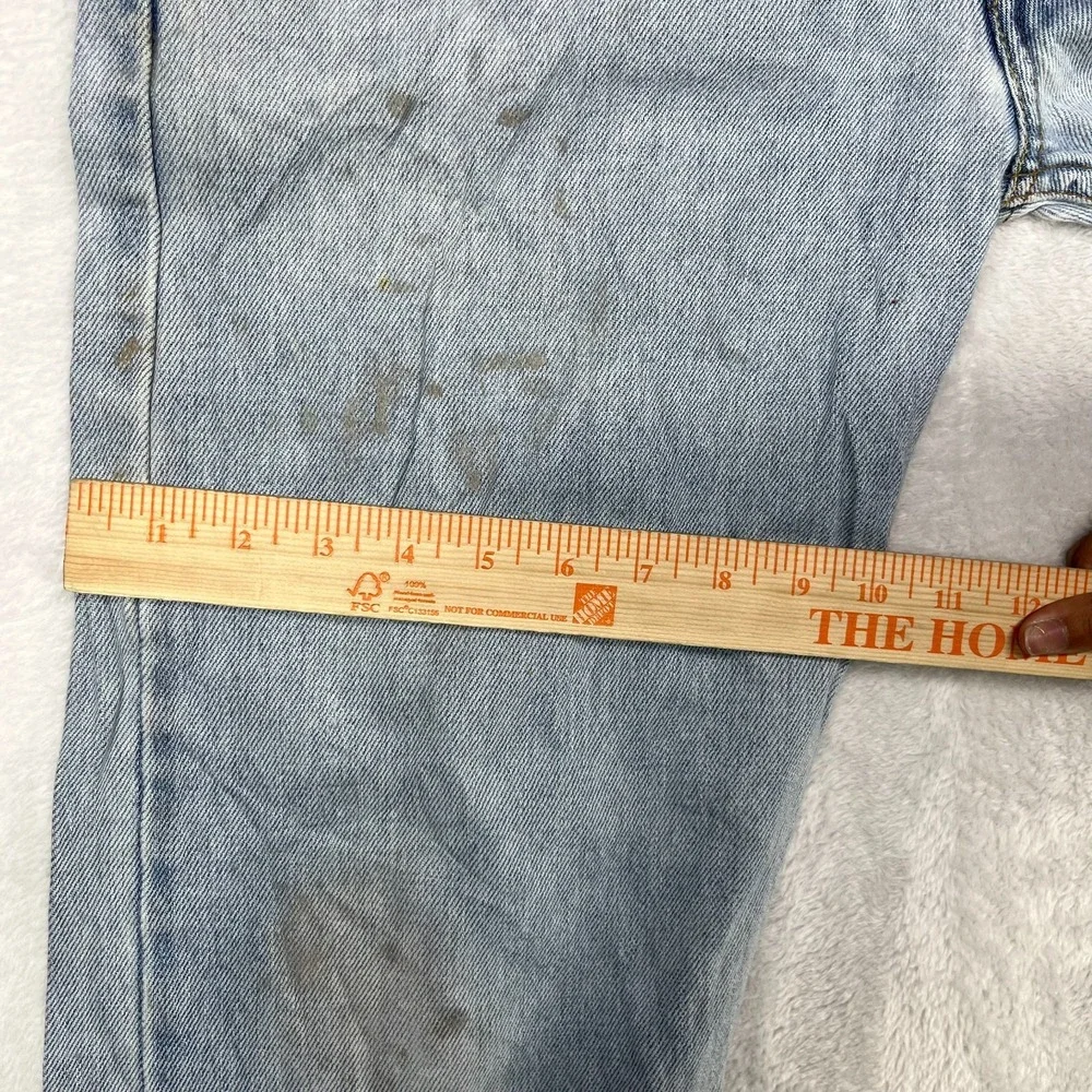Levi's 505 Straight‎ Leg Jeans Men's Blue Denim Cotton Pockets Zip Fly - 31X30.5